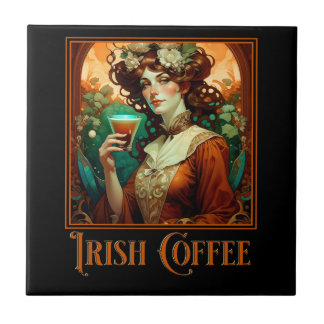 Azulejo Art Nouveau del café irlandés