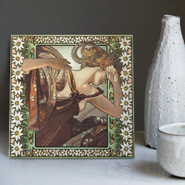 Azulejo Art Nouveau Étoile du Soir Mucha Edelweiss Decor