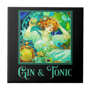 Azulejo Art Nouveau Gin & Tonic