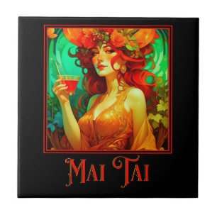 Azulejo Art Nouveau Mai Tai