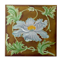 Azulejo Art Nouveau Majolica Faux Relief Repro