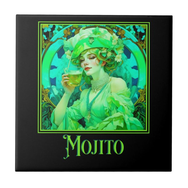 Azulejo Art Nouveau Mojito (Frente)