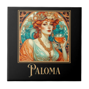 Azulejo Art Nouveau Paloma