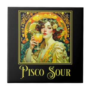 Azulejo Art Nouveau Pisco Sour