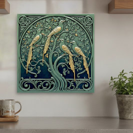 Azulejo Art Nouveau Songbirds Pat#11 ID1193