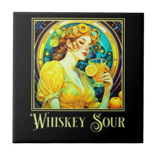 Azulejo Art Nouveau Whiskey Sour