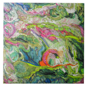 Azulejo Arte abstracto colorido