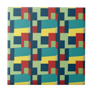 Azulejo Arte abstracto geométrico moderno colorido