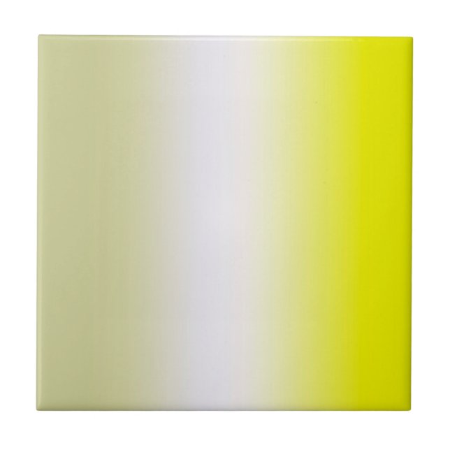 Azulejo Arte abstracto pastel amarillo blanco gris (Frente)