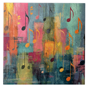 Azulejo Arte abstracto tema musical