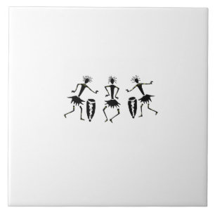 Azulejo Arte africano, bailarinas Inspiradoras