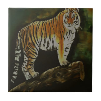 Azulejo Arte animal permanente del Safari del Tigre