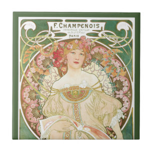 Azulejo Arte Antiguo Modernista, Champenois por Alphonse M