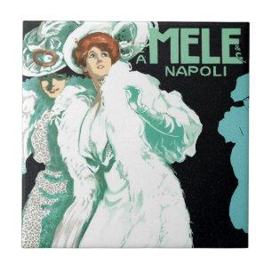 Azulejo Arte Antiguo Modernista, Moda Italiana, Mujeres El