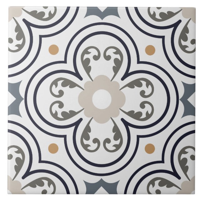 Azulejo Arte botánico del Mediterráneo Ornamental italiano (Frente)