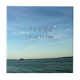 Azulejo Arte celestial «Jesús, confío en Ti»