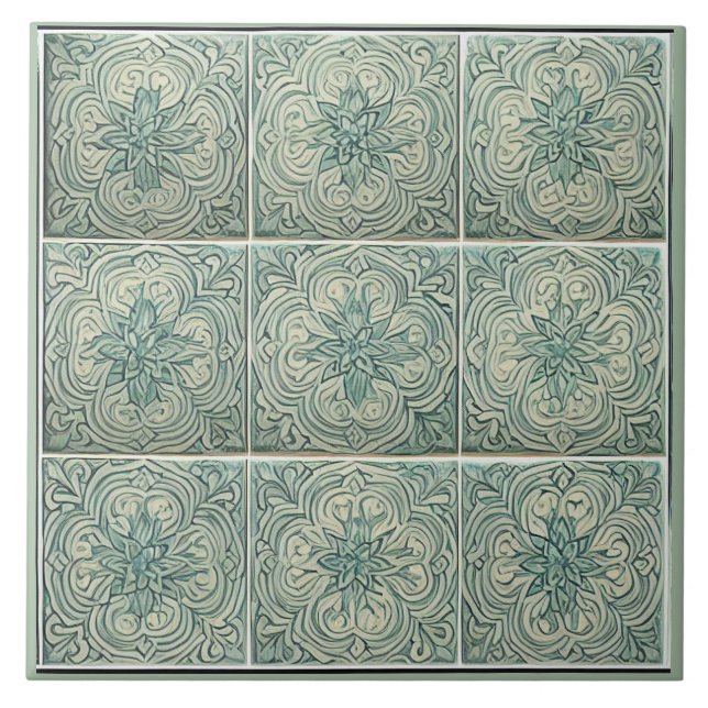 Azulejo Arte cerámico tradicional adaluz no 1 (Frente)