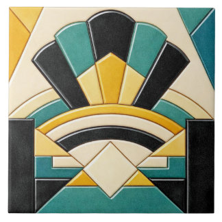 Azulejo Arte colorido estilo Deco cerámico  