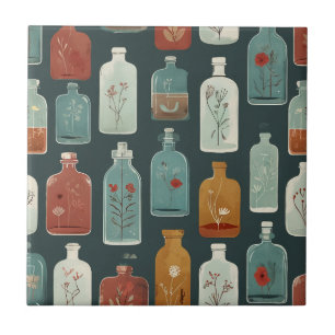 Azulejo arte de botella único