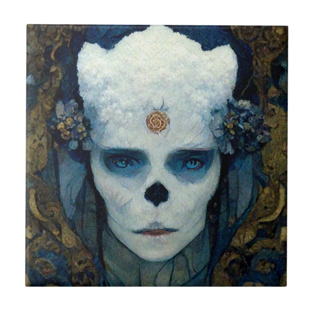 Azulejo Arte de ciencia ficción de Ice Witch (Frente)