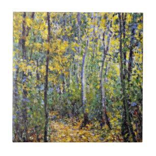 Azulejo Arte de Claude Monet: Wood Lane, pintura de Monet