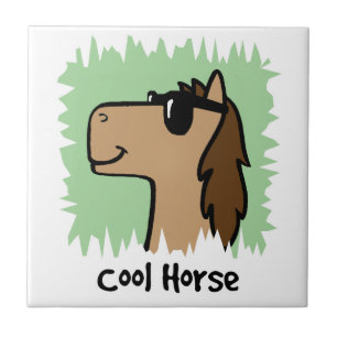 Azulejo Arte de clip de dibujos animados caballo genial qu