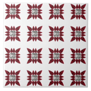 Azulejo Arte de Diamante Rojo