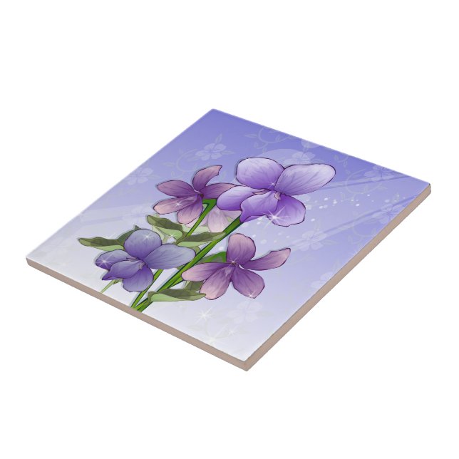 Azulejo Arte de flores violentas (Lado)