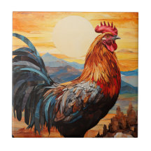Arte de gallo de pollo
