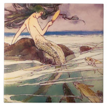 Arte de hadas “Sirena” por Alice B Woodward