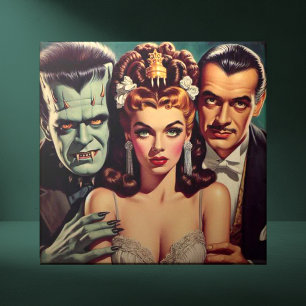 Azulejo Arte de horror espeluznante