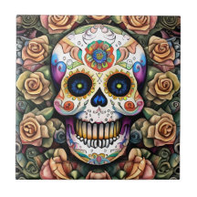 Arte de la Calavera del Azúcar - Colorida celebrac