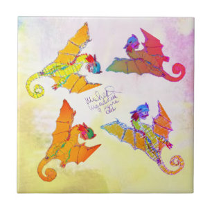 Azulejo Arte de la cerámica Micheal Dragon