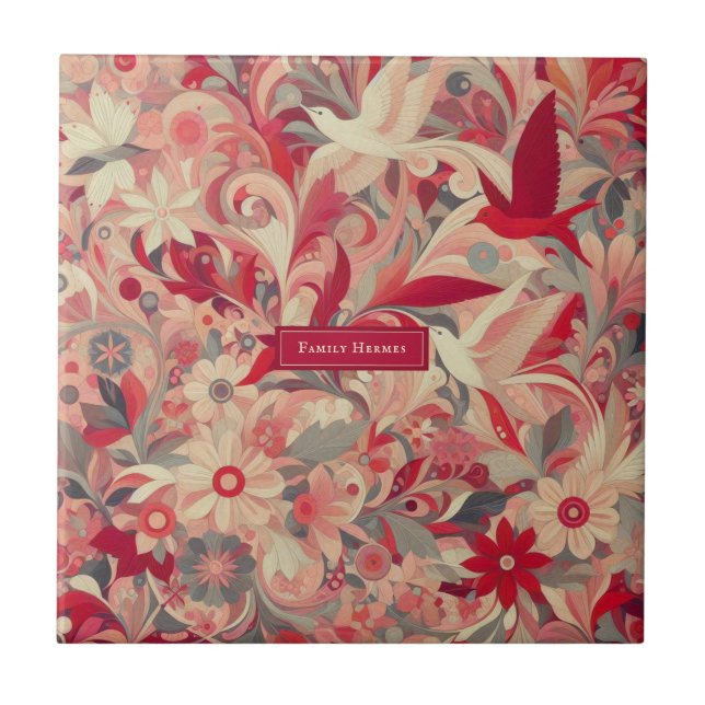 Azulejo Arte de la jungla moderna (Frente)