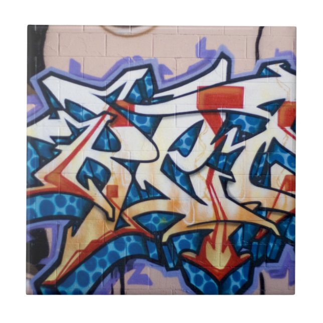 Azulejo Arte de la pintada de la calle (Frente)
