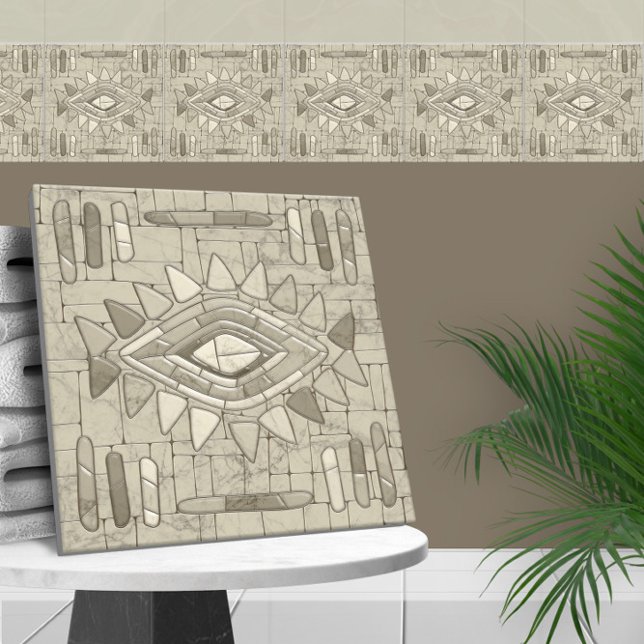 Azulejo Arte de Mosaico de Arena Tribal (Subido por el creador)