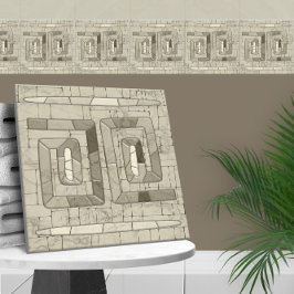 Azulejo Arte de Mosaico de Arena Tribal