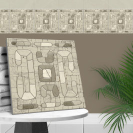 Azulejo Arte de Mosaico de Arena Tribal