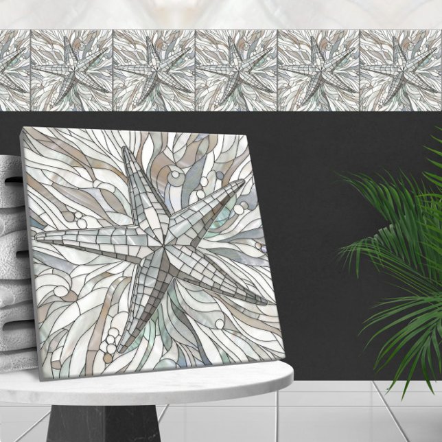 Azulejo Arte de mosaico estelar - Madre de perla (Subido por el creador)