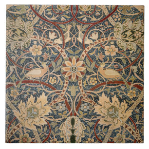 Azulejo Arte de pájaros vintage de William Morris Bullersw