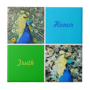 Azulejo Arte de Peacock