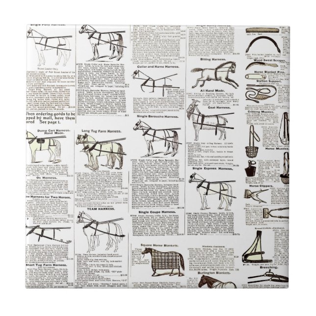 Azulejo Arte de periódicos de publicidad de antigüedades d (Frente)