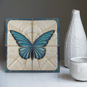 Azulejo Arte Deco Mariposa Decoración de Pared Arte Nouvea