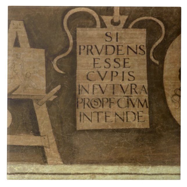 Azulejo Arte, "del ciclo de las humanidades (fresco) (Frente)