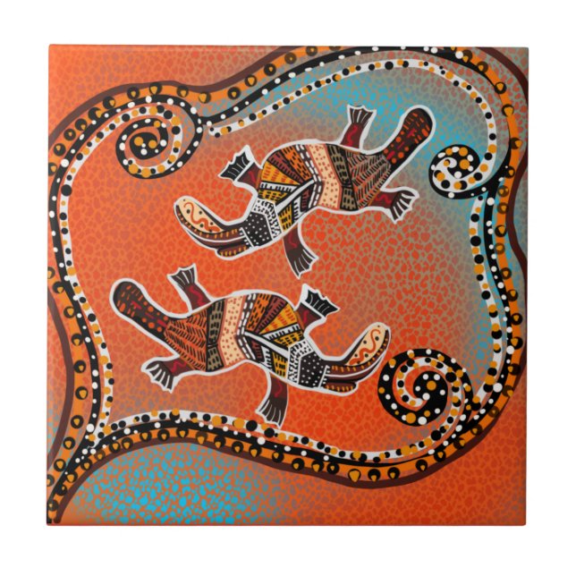 AZULEJO ARTE DEL ORNITORRINCO        (Frente)