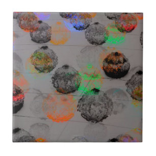 Azulejo Arte digital con pinceladas redondas.