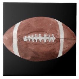 Azulejo Arte en Acuarela de Fútbol Americano Vintage