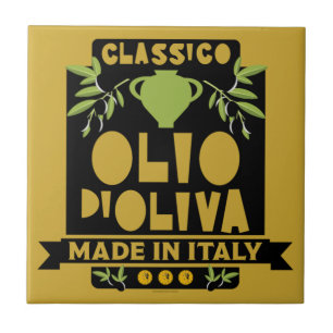 Azulejo Arte en el muro de aceite de oliva italiano