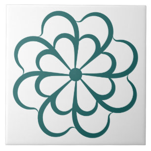 Azulejo Arte floral abstracto regalo de flores modernas