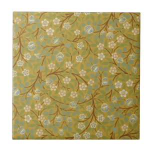 Azulejo Arte Floral Antiguo de William Morris Clover